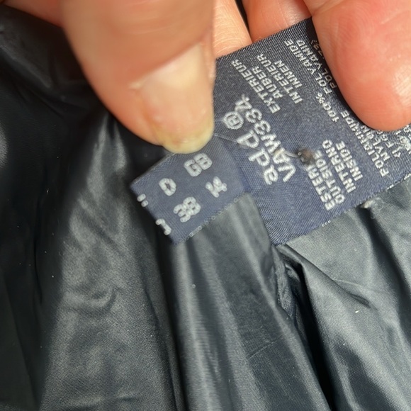 add Down Sz 6 Puffer Zip Belted Black Coat - Picture 14 of 16